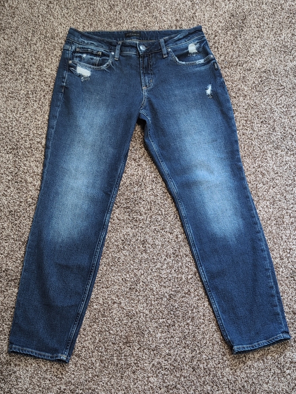 Silver Jeans Women's Boyfriend Jeans with Stretch Size 34